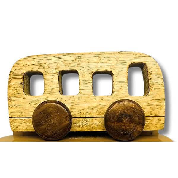 WooZee Wooden Toy Bus C - LXINDIA.COM