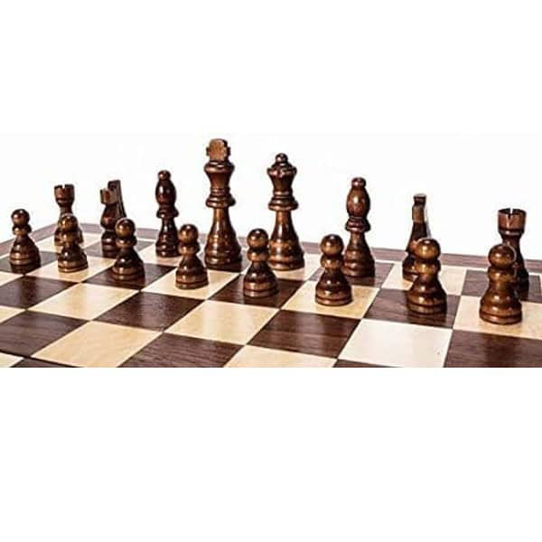 Wooden Chess Table 12X12 Inches Handmade Wooden Table Chess 3 - LXINDIA.COM