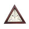 Wooden Triangle Designer 12 Iinch Wall Clock Brown - LXINDIA.COM