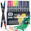 Wynhard 12 Shades Dual Tip Sketch Pen Set - LXINDIA.COM