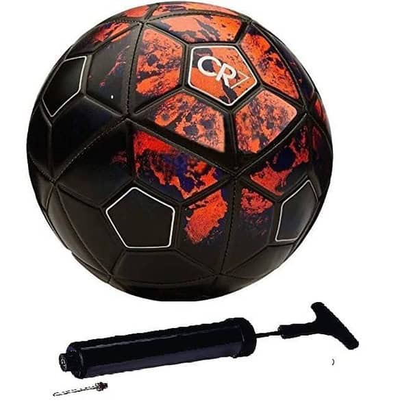 XCELERATE SPORTS Hands Stitched Football Size 5 with Pump CR7 Orange - LXINDIA.COM