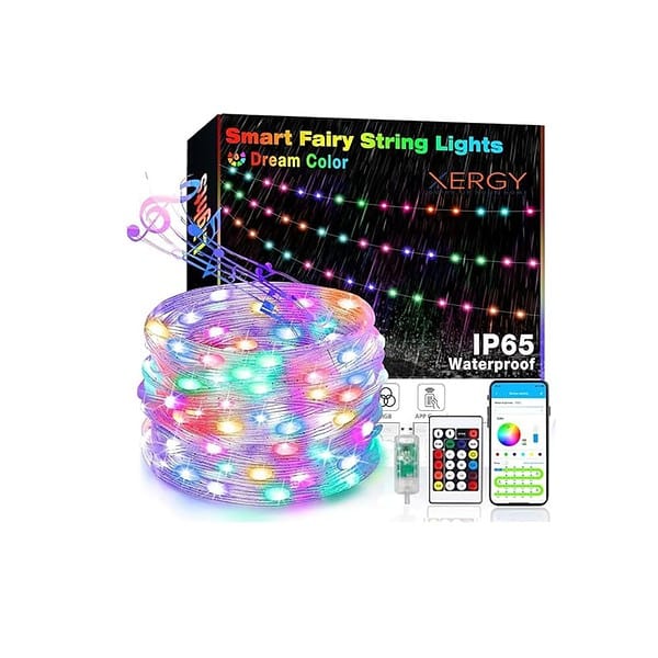 XERGY RGB Smart Fairy String Lights 5 Meter Fairy Lights App Ir Remote Control - LXINDIA.COM