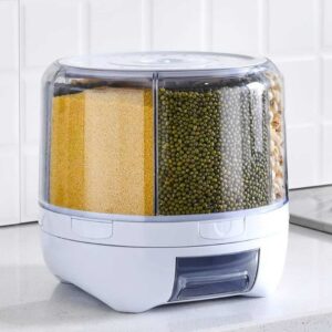 XIYAO 20Lbs Cereal Grain dispenser Rotating Rice Food Dispenser - LXINDIA.COM