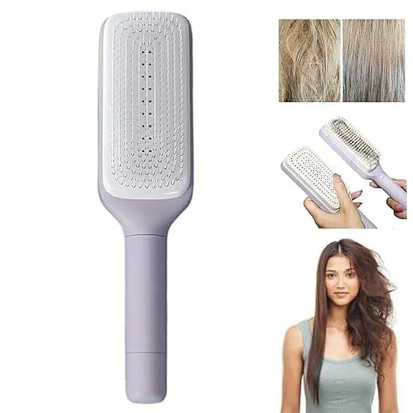 YANPRISH New Self cleaning Anti static Massage Comb Grey - LXINDIA.COM