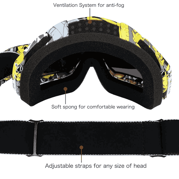 YC Racing Motorcycle Goggles Dirt Bike ATV Motocross Mx Goggles Glasses3 - LXINDIA.COM