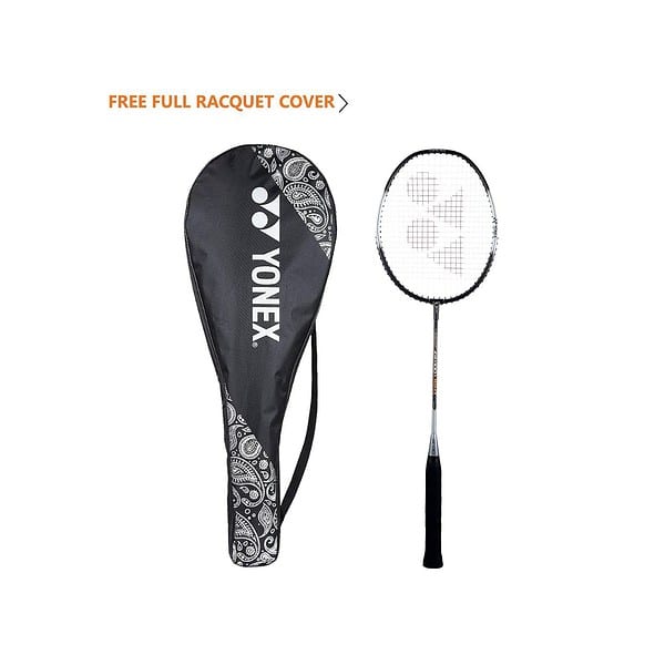 YONEX ZR 100 Light Aluminium Badminton Racquet with Full Cover Black and Black Set of 2 - LXINDIA.COM