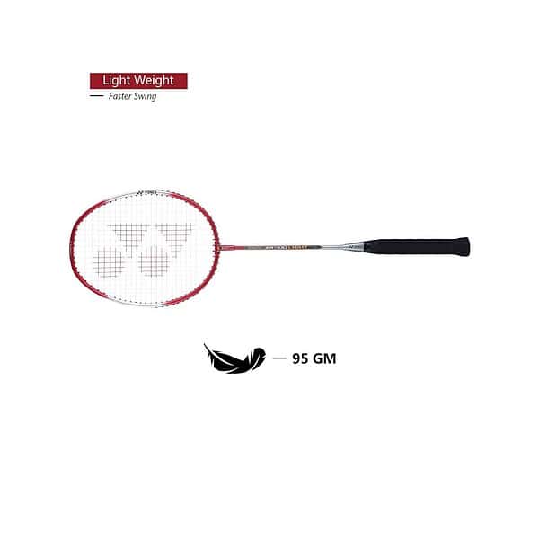 YONEX ZR 100 Light Aluminium Badminton Racquet with Full Cover Black and Red Set of 2 - LXINDIA.COM