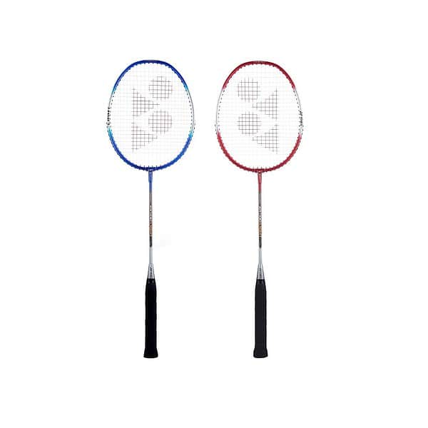 YONEX ZR 100 Light Aluminium Badminton Racquet with Full Cover Blue AND Red Set of 2 - LXINDIA.COM