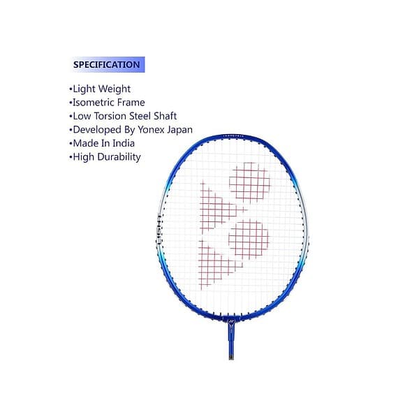 YONEX ZR 100 Light Aluminium Badminton Racquet with Full Cover Blue AND Red Set of 2A - LXINDIA.COM