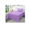 YUKU 210 TC Glace Cotton Satin Single Bedsheet Violet - LXINDIA.COM