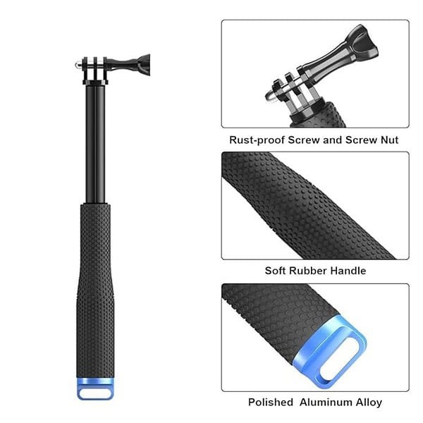 Yantralay Waterproof Monopod Selfie Stick for Action Cameras 19 inch3 - LXINDIA.COM