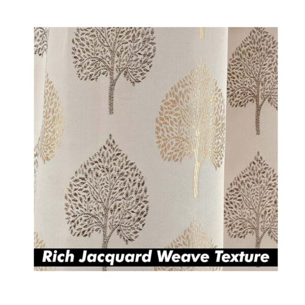 Yellow Weaves Rich Jacquard Fabric Curtains for Door 7 Feet A - LXINDIA.COM