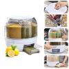 Yindella Big Rice Storage Container Cereal Dispenser for Kitchen White - LXINDIA.COM