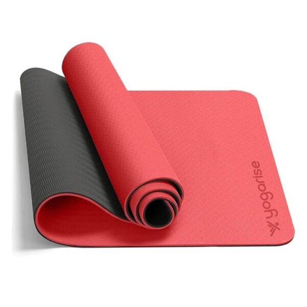 Yogarise 8mm Yoga Mat Yoga Mat for Women and Men Red and Black - LXINDIA.COM