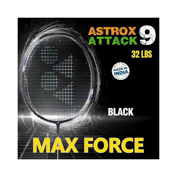 Yonex Graphite Badminton Racquet Astrox Attack 9 Black G4 4UB - LXINDIA.COM