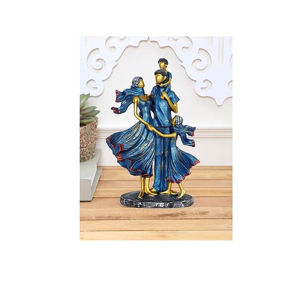 ZART Polyresin Family Couple Showpiece for Home Decor - LXINDIA.COM