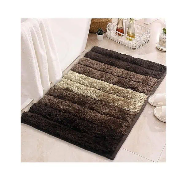 Zarisi Luxury Rectangular Shape Bath Mat For Bathroom And Kitchen Floor Walnut - LXINDIA.COM