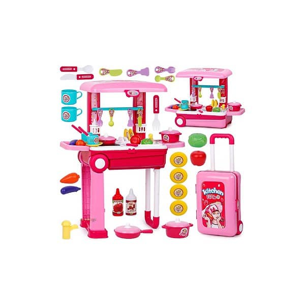 Zest 4 Toyz Acrylonitrile Butadiene Styrene Kitchen SetPink C - LXINDIA.COM