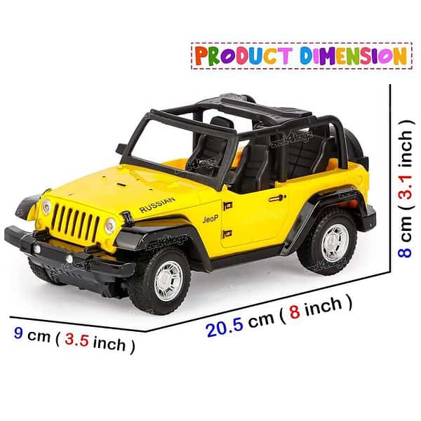 Zest 4 Toyz RC Remote Control Toy Jeep Yellow A - LXINDIA.COM