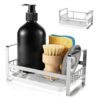 Zibuyu Sink Organiser in Kitchen Stainless Steel Soap Holder - LXINDIA.COM