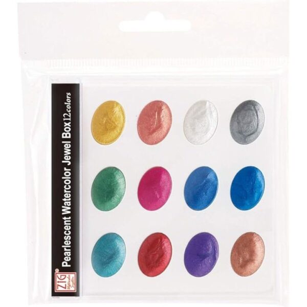 Zig Kuretake Watercolor 12 Colors Palette - LXINDIA.COM