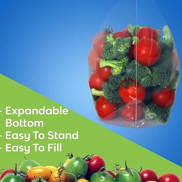 Zipify 15 Pcs ziplock pouch vegetable bag zip lock 3 - LXINDIA.COM