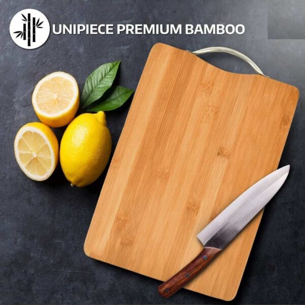 Zollyss Large Natural Bamboo Wood Chopping Cutting Board1 - LXINDIA.COM