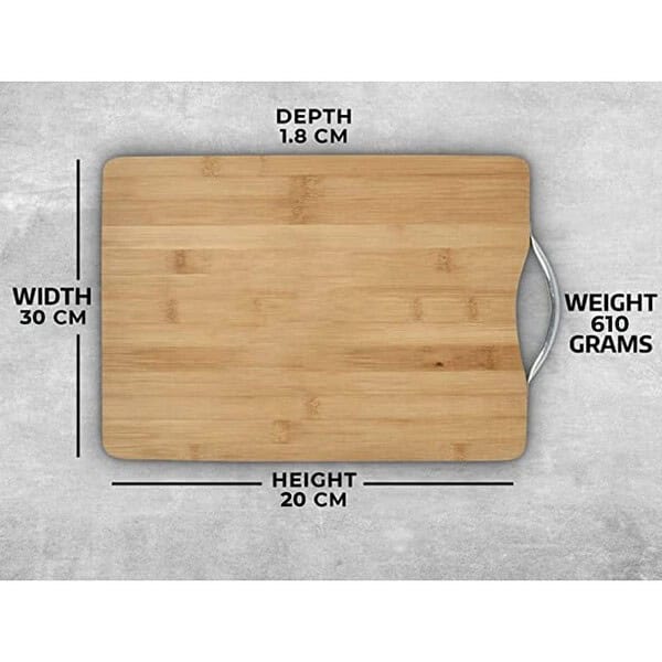 Zollyss Large Natural Bamboo Wood Chopping Cutting Board2 - LXINDIA.COM