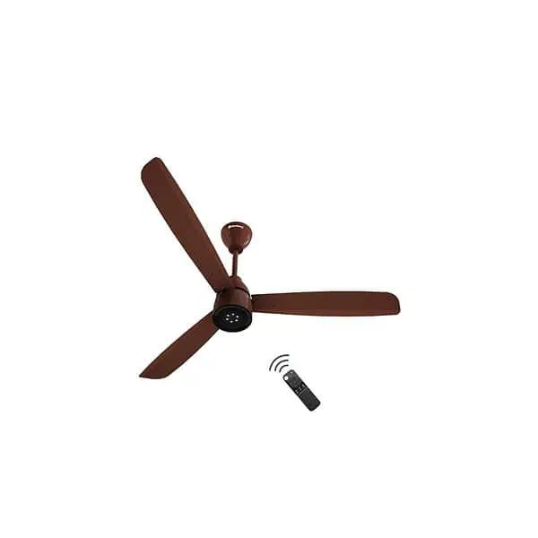 atomberg Renesa Enzel 1200mm BLDC Ceiling Fan with Remote Control Gloss Brown - LXINDIA.COM