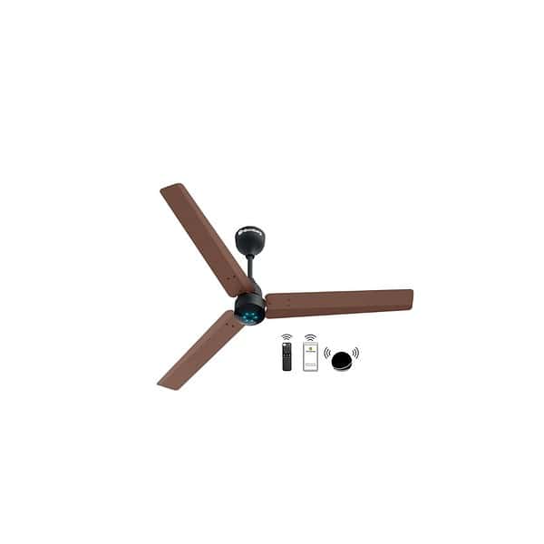 atomberg Renesa Smart 1200mm BLDC Ceiling Fan with IoT Remote Brown BlackC - LXINDIA.COM