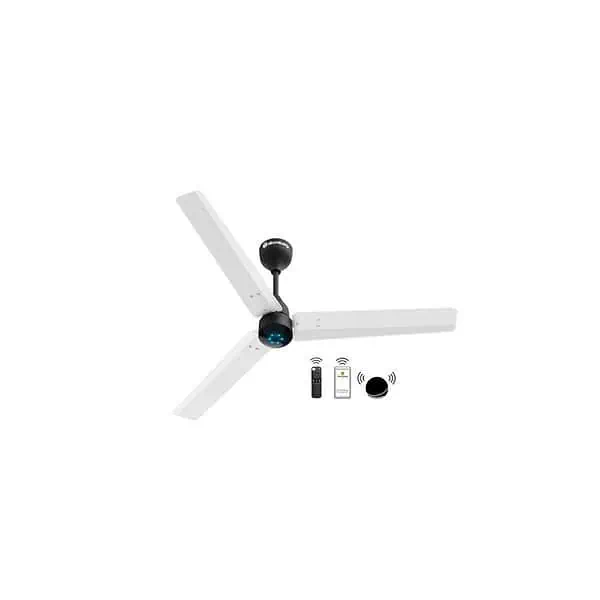 atomberg Renesa Smart 1200mm BLDC Ceiling Fan with IoT Remote White Black - LXINDIA.COM