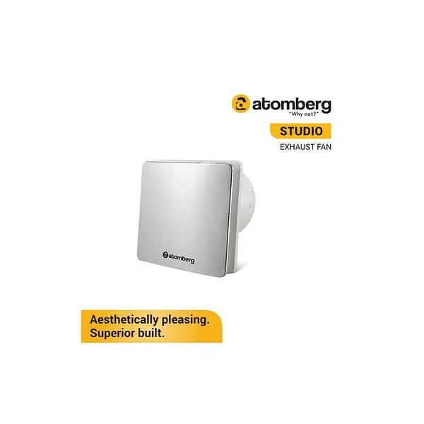 atomberg Studio Exhaust Fan 150mm with BLDC Motor Stainless SteelA - LXINDIA.COM