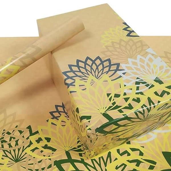 eVincE Birthday Gift Wrapping Paper with Pretty Lotus Pattern2 - LXINDIA.COM