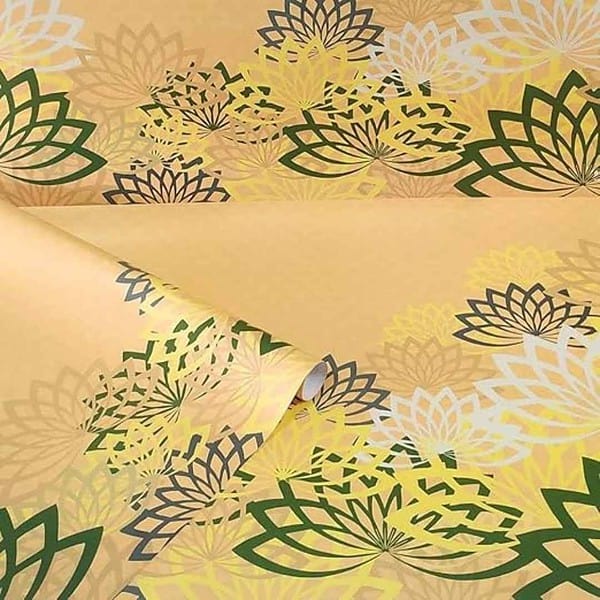 eVincE Birthday Gift Wrapping Paper with Pretty Lotus Pattern3 - LXINDIA.COM