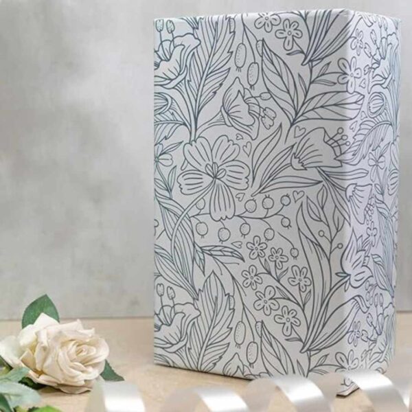 eVincE Leaf Doodle Gift Wrapping Paper1 - LXINDIA.COM