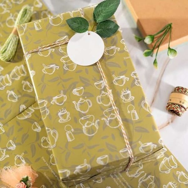 eVincE Wrapping Paper Pack of 10 Tea1 - LXINDIA.COM