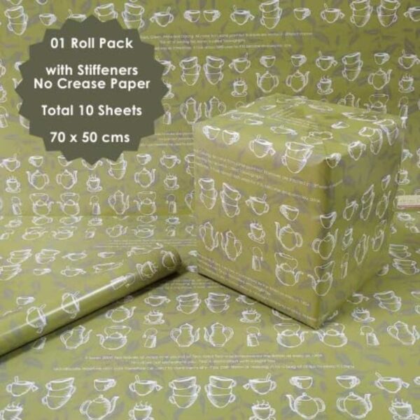 eVincE Wrapping Paper Pack of 10 Tea2 - LXINDIA.COM