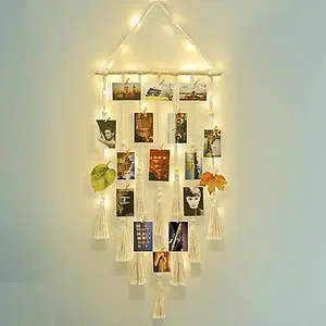 ecofynd Tokyo Macrame Photo Display Wall Hanging - LXINDIA.COM