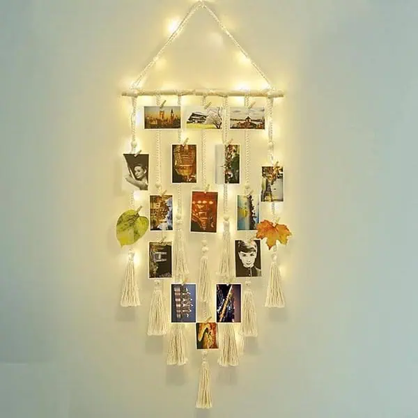 ecofynd Tokyo Macrame Photo Display Wall Hanging - LXINDIA.COM