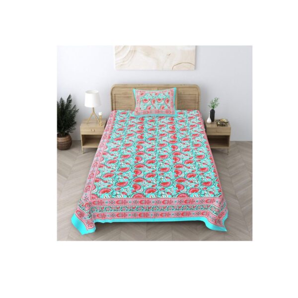 elanorhomes 240 Pink Lotus TC Cotton Single Bedsheets - LXINDIA.COM