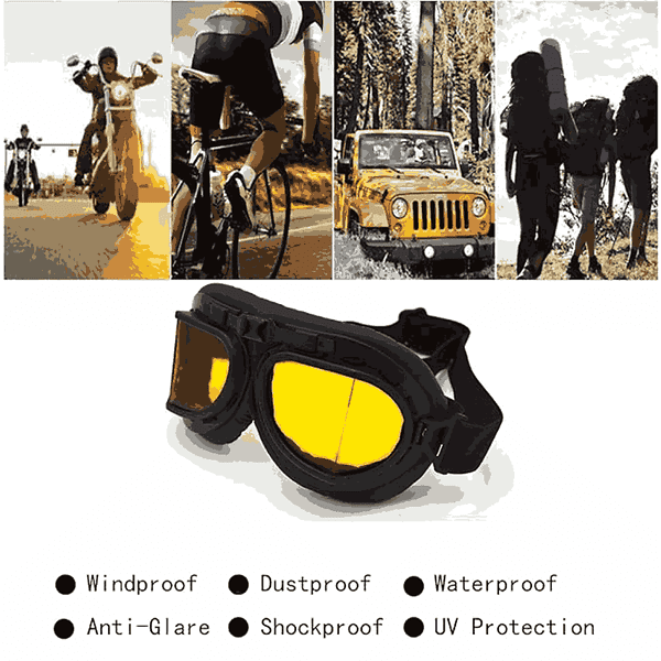 evomosa Vintage Pilot Style Goggles for Half Helmet1 - LXINDIA.COM