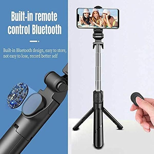 hybite 3in1 Portable Selfie Stick TripodStand with Detachable Bluetooth Wireless Remote3 - LXINDIA.COM