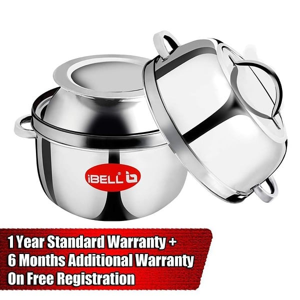 iBELL 1 kilogram Premium Stainless Steel Steam Pot2 - LXINDIA.COM