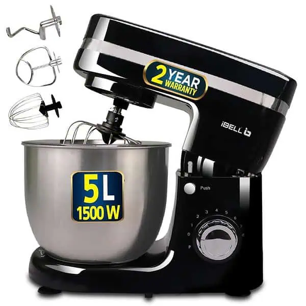 iBELL 4500MPRO Stand Mixer with Tilt up Head Black - LXINDIA.COM