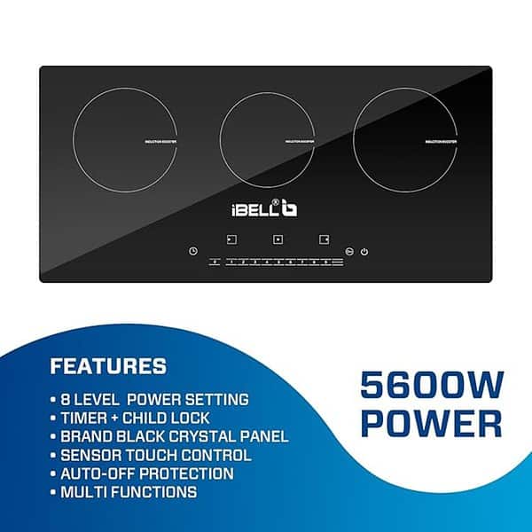 iBELL EMINENCE03 Induction Hob Electric 5600W with 8 Level Power Setting 1 - LXINDIA.COM