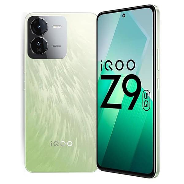 iQOO Z9 5G 8GB RAM 128GB Storage Brushed Green - LXINDIA.COM