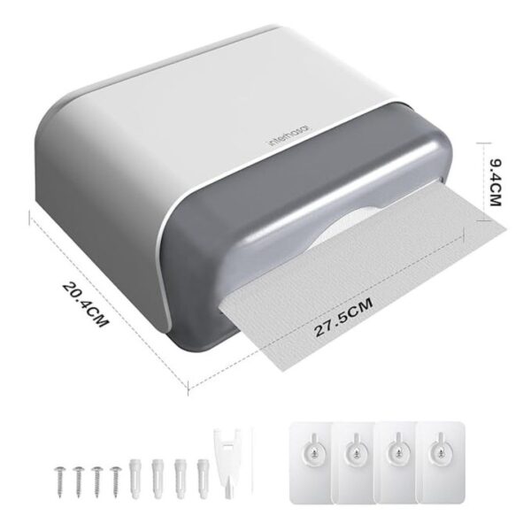 interhasa Hand Towel Paper Dispenser Fold Tissue Toilet Paper Holder White 1 - LXINDIA.COM