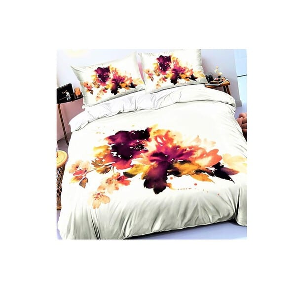 it and Cs Satin Silk 3D King Size Double Bed SheetPink a - LXINDIA.COM