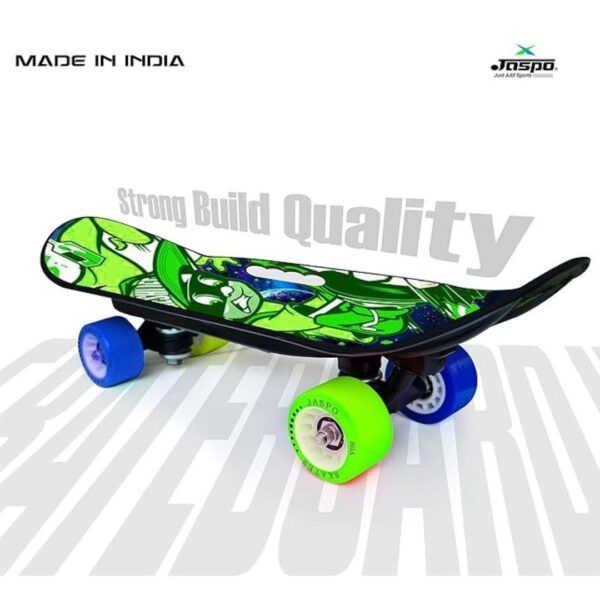 jaspo Carbon Fibre Kinder 18X6 Junior Skateboard For Kids Cool Boy multicolour 1 - LXINDIA.COM