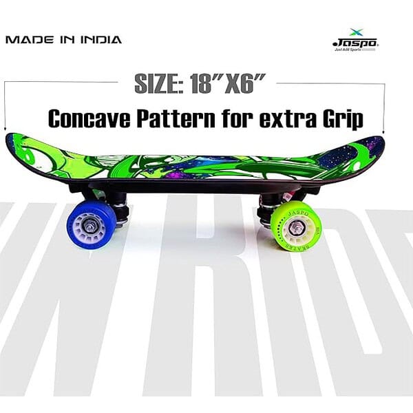 jaspo Carbon Fibre Kinder 18X6 Junior Skateboard For Kids Cool Boy multicolour 2 - LXINDIA.COM